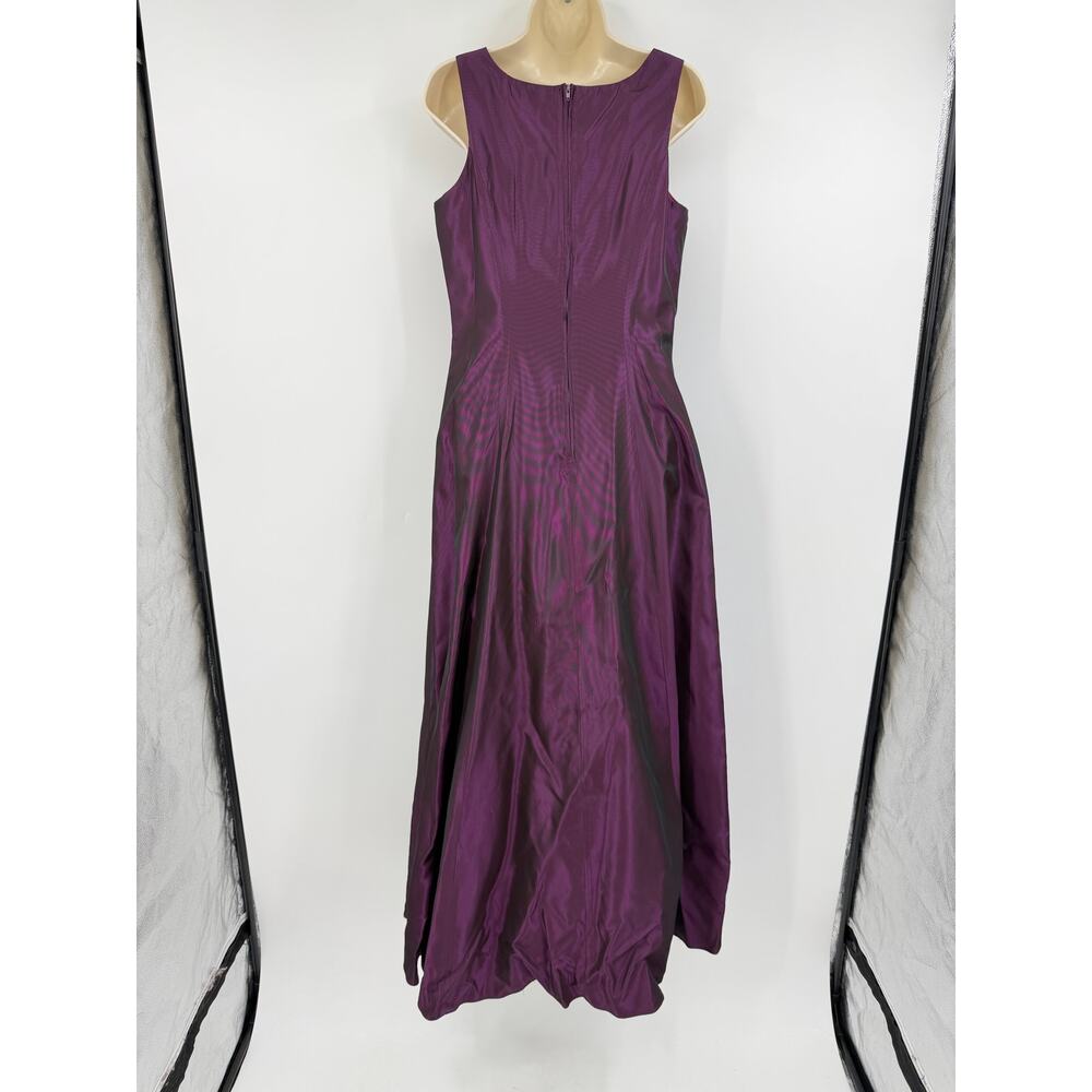 Vintage Y2K Zum Zum Maxi Formal Dress Size M Iridescent Purple Prom Whimsygoth - Picture 3 of 11